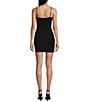 Lulus Hottie Rhinestone Detail Mini Dress, Color:Black - Image 2