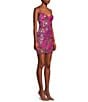 Lulus Iridescent Sequin Lace Up Mini Dress, Color:Pink - Image 3