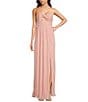 Lulus Majestic Strapless Cut-out Satin Plisse Long Dress, Color:Light Pink - Image 1