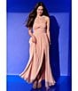 Lulus Majestic Strapless Cut-out Satin Plisse Long Dress, Color:Light Pink - Image 4