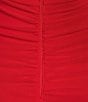 Lulus Mesh Ruched Strapless Rosette Mini Dress, Color:Red - Image 4