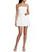 Lulus Molly Puffed Hem Drop Waist Mini Dress - Image 1