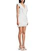 Lulus Nova Pleated V-Neck Sleeveless Ruffle Mini Dress - Image 3