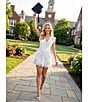 Lulus Nova Pleated V-Neck Sleeveless Ruffle Mini Dress - Image 6