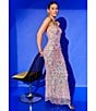 Lulus Paris Sequin Long Dress, Color:Light Pink - Image 4