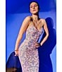 Lulus Paris Sequin Long Dress, Color:Light Pink - Image 5