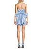 Lulus Satin Bow Strapless A-Line Mini Dress - Image 2