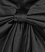 Lulus Satin Bow Strapless A-Line Mini Dress, Color:Black - Image 3