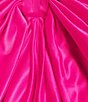 Lulus Satin Strapless Bow Mini Dress, Color:Hot Pink - Image 4
