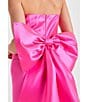Lulus Satin Strapless Bow Mini Dress, Color:Hot Pink - Image 8