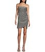 Lulus Sensational Shine Strapless Mini Dress, Color:Silver - Image 1