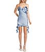 Lulus Wendy Waterfall Ruffle Mini Dress - Image 1