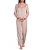 Lunya Washable Silk Long Sleeve Notch Collar Long Pajama Set - Image 1