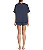 Lunya Washable Silk Short Sleeve Tee and Shorty Pajama Set - Image 2