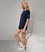 Lunya Washable Silk Short Sleeve Tee and Shorty Pajama Set - Image 5
