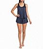 Lunya Washable Silk Sleeveless Scoop Neck Shorty Tap Set - Image 1
