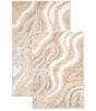 Luxury Hotel Bijoux Abstract Marble Bath Rug - Image 1