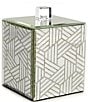 Color:Silver - Image 1 - Duchess Etched Mirrored Glass Covered Jar