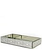 Color:Silver - Image 1 - Duchess Etched Mirrored Glass Tray