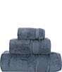 Luxury Hotel Resort Collection Zero Twist Bath Towels, Color:Blue Mirage - Image 1