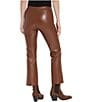 Lysse Ankle Elysse Vegan Leather Cropped Flare Leggings, Color:Whiskey - Image 2