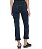 Lysse Boyfriend Cuffed Denim Leggings, Color:Indigo - Image 2