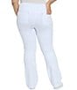 Lysse Plus Size Denim Baby Bootcut Leggings, Color:White - Image 2