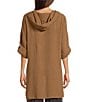 M Made in Italy Cowl Neck 3/4 Sleeve High/Low Tunic - Image 2