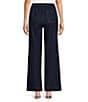 M Made in Italy Denim Decorative Sailor Button Flat Front Pull-On Pants - Image 2