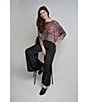 M Made in Italy Leopard Print Boat Neck Long Sleeve Knit Top - Image 5