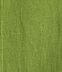 Color:Green - Image 4 - Linen Sleeveless Round Neck Asymmetrical Layered Hem Tunic