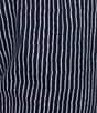 M Made in Italy Stretch Poplin Pin Stripe Pull-On Pants - Image 2