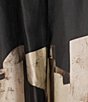 M Made in Italy Woven Satin Border Print A-Line Pleated Skirt - Image 4