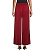 M Made in Italy Woven Satin Wide Leg Pull-On Pants - Image 2