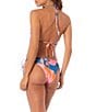 Maaji Balmy Magnolia Mirage Reversible Triangle Swim Top, Color:Bright Blue - Image 5