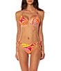 Maaji Balmy Reversible Aloha Dream Triangle Halter Swim Top & Aloha Dream Shining Reversible Tie Side Swim Bottom - Image 1