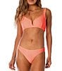 Maaji Cora Victoria Blush Reversible V-Wire Bralette Swim Top & Reversible Classic Swim Bottom - Image 1