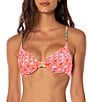 Maaji Dainty Dream Garden Reversible Unmolded Underwire Swim Top - Image 4