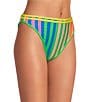 Maaji Elite Striped Mule Reversible High Waist Swim Bottom, Color:Multi - Image 3