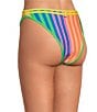 Maaji Elite Striped Mule Reversible High Waist Swim Bottom, Color:Multi - Image 4