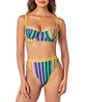 Maaji Elite Striped Mule Reversible High Waist Swim Bottom, Color:Multi - Image 5