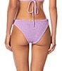 Maaji Flirt Purple Lavender Reversible Textured Thin Side Swim Bottom - Image 2