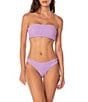 Maaji Flirt Purple Lavender Reversible Textured Thin Side Swim Bottom - Image 3