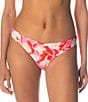 Maaji Icon Flirt Floral Rush Reversible Thin Side Classic Swim Bottom - Image 1