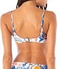 Maaji Liberties Tropical Bliss Reversible Bralette Swim Top, Color:Blue - Image 2
