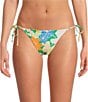 Maaji Tropic Lei Sunset Reversible Tie Side Swim Bottom - Image 1