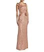 Mac Duggal 3D Sequin Applique Long Dress - Image 1