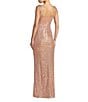 Mac Duggal 3D Sequin Applique Long Dress - Image 2