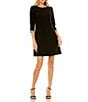 Mac Duggal A-line Embellished 3/4 Sleeve Cocktail Dress - Image 1
