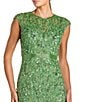 Mac Duggal Beaded Cap Sleeve Gown - Image 3